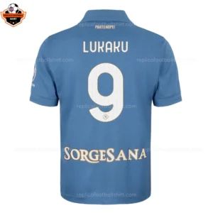 Napoli Home Shirt 26_27 LUKAKU 9 - Back View