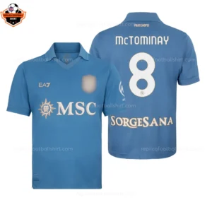 SSC Napoli Home Adult Replica Football Shirt 2026/27 McTOMINAY 8 Printed