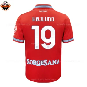 Napoli Third Shirt 26_27 HOJLUND 19 - Back View