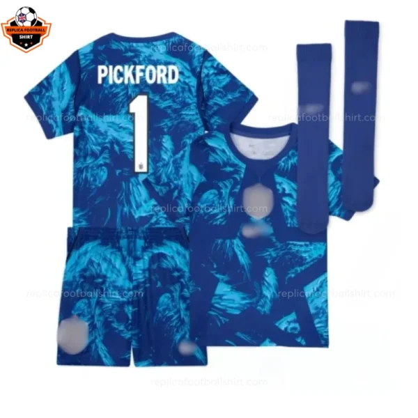 England World Cup 2026 PICKFORD 1 Goalkeeper Kid Replica Football Kit
