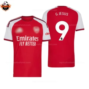 Arsenal Home Men Replica Football Shirt 2026/27 G.JESUS 9 Printed