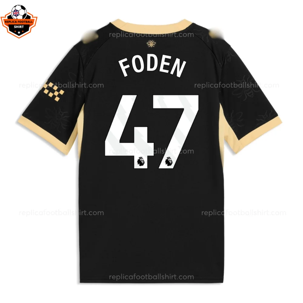 Manchester City FODEN 47 Away Men Replica Football Shirt 26/27 - back view