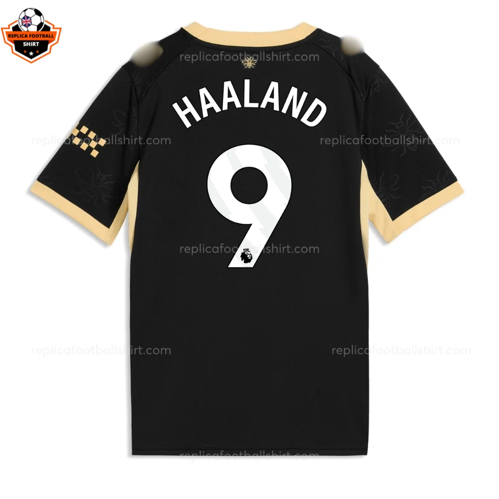 Manchester City HAALAND 9 Away Men Replica Football Shirt 26/27 - back view