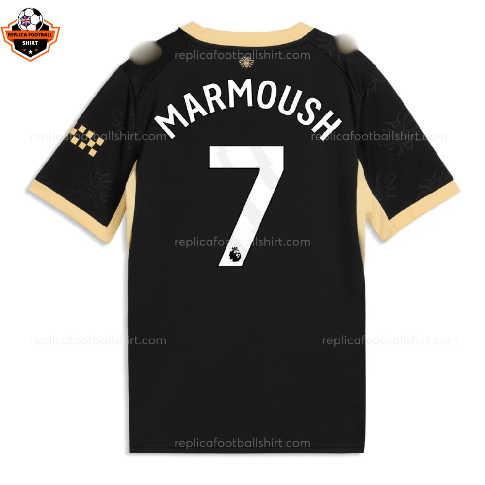 Manchester City MARMOUSH 7 Away Men Replica Football Shirt 26/27 - back view