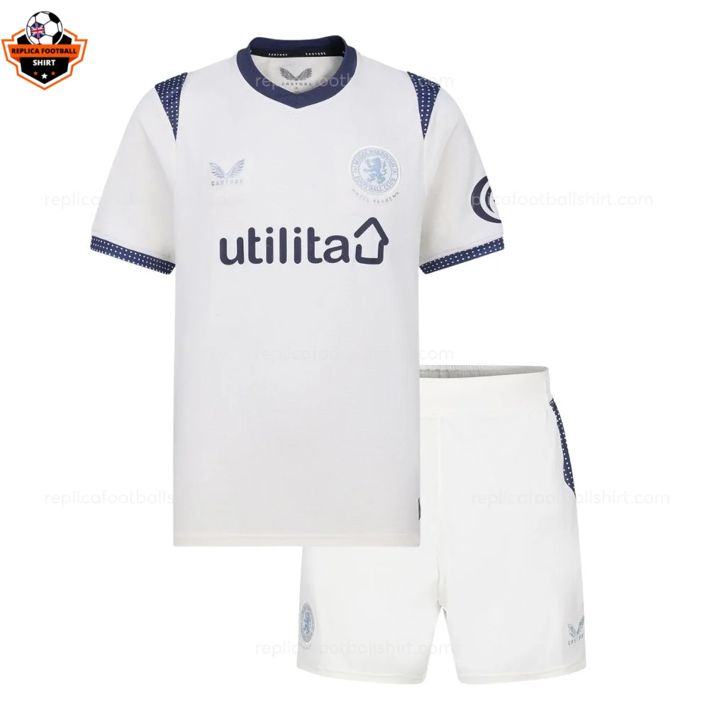 Middlesbrough Away Kids Replica Football Kit 2026/27 - front view
