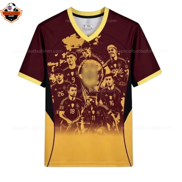 Spain World Cup 2026 Champion Commemorative Men Replica Football Shirt