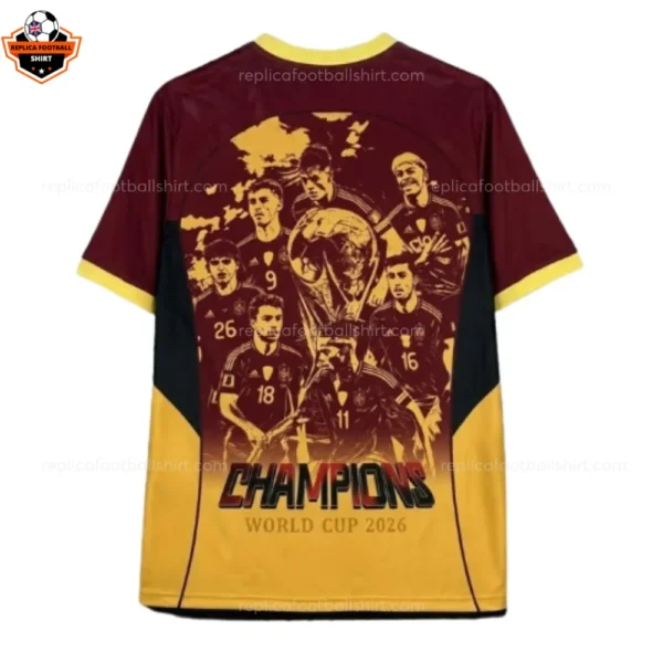 Spain World Cup 2026 Champion Commemorative Men Replica Football Shirt