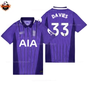 Tottenham Hotspur Third Men Replica Football Shirt 2026/27 DAVIES 33 Printed