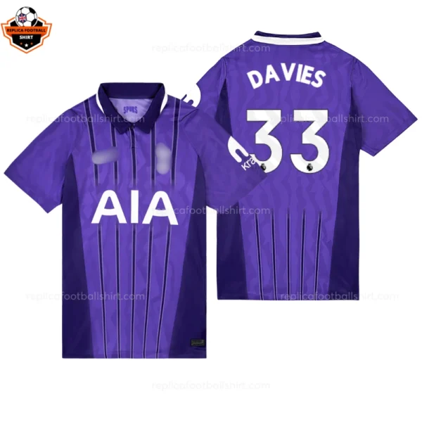 Tottenham Hotspur Third Men Replica Football Shirt 2026/27 DAVIES 33 Printed
