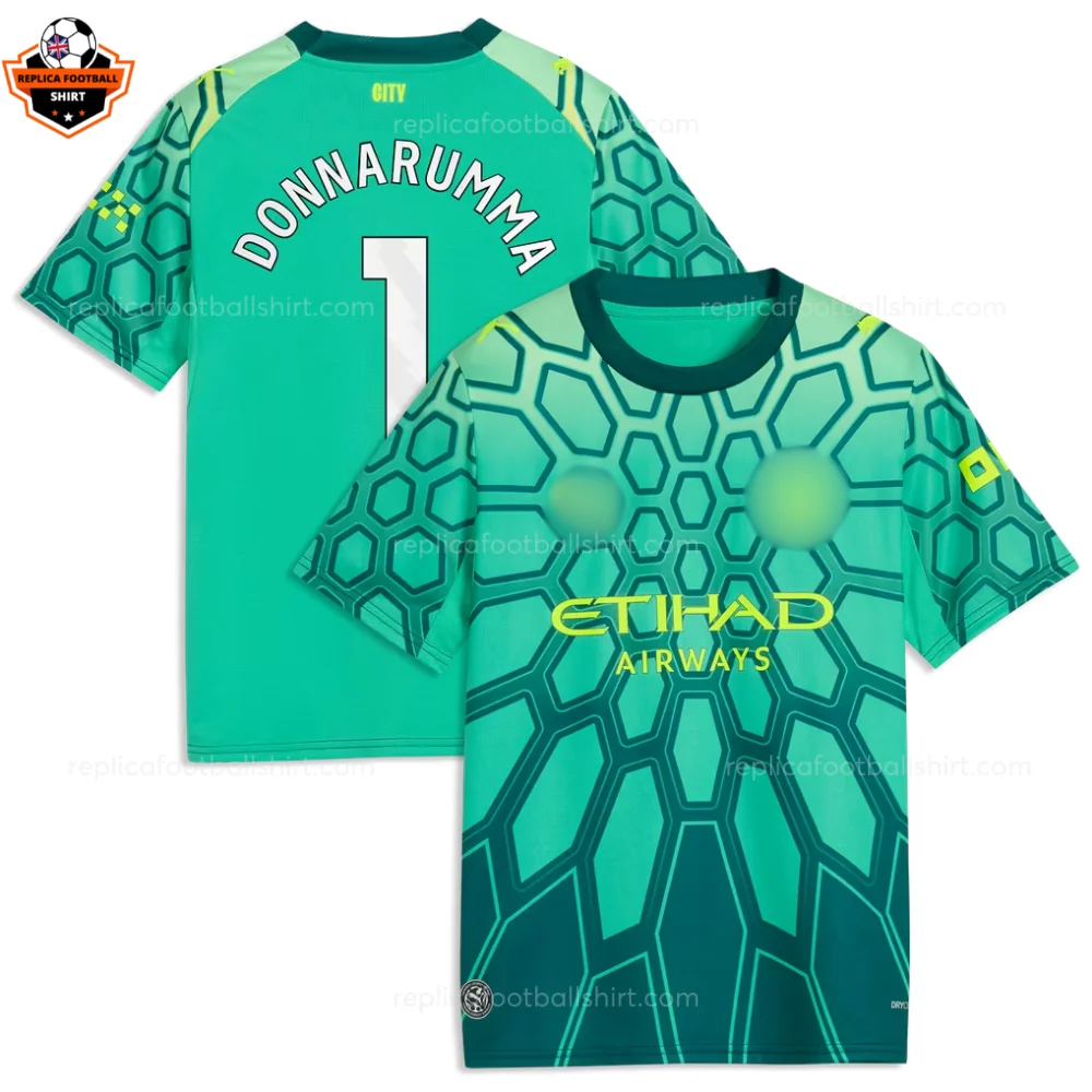 Manchester City DONNARUMMA 1 Green Goalkeeper Men Replica Football Shirt 2026/27