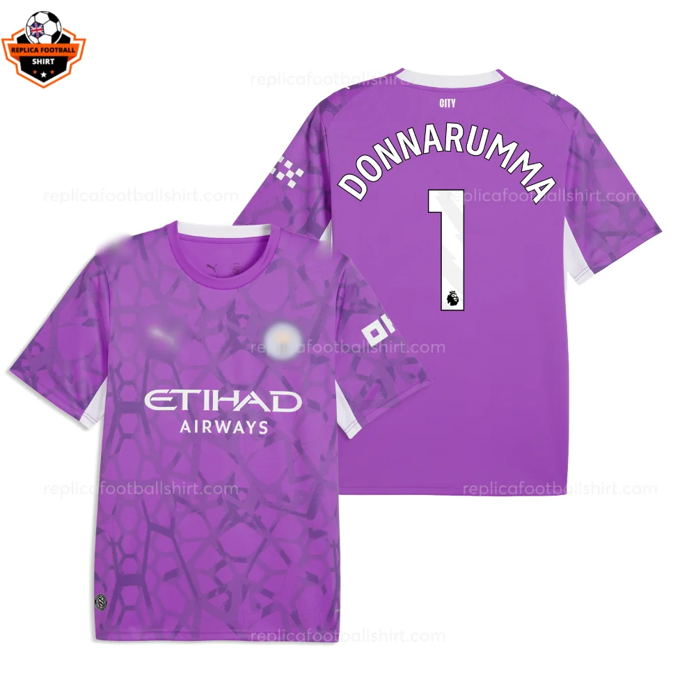 Manchester City DONNARUMMA 1 Purple Goalkeeper Men Replica Football Shirt 2026/27