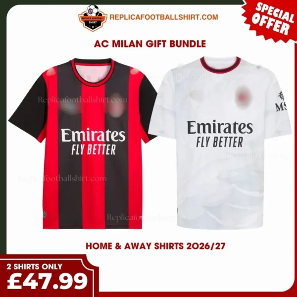 AC Milan 2026/27 Gift Bundle - Home & Away Fan-Version Men Football Shirts