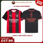AC Milan 2026/27 Gift Bundle - Home & Third Fan-Version Men Football Shirts