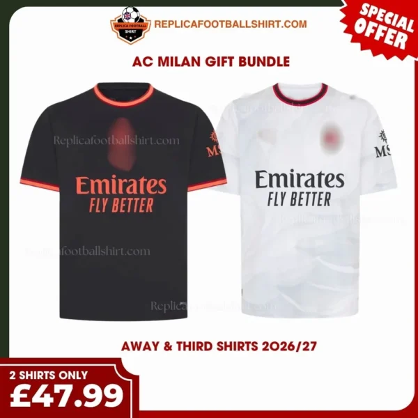 AC Milan 2026/27 Gift Bundle - Away & Third Fan-Version Men Football Shirts