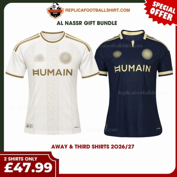 Al Nassr 2026/27 Gift Bundle - Away & Third Fan-Version Men Football Shirts