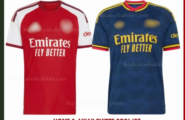Arsenal 2026/27 Gift Bundle - Home & Away Fan-Version Men Football Shirts - Front view