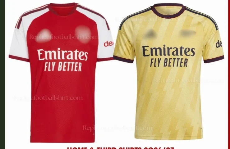Arsenal 2026/27 Gift Bundle - Home & Third Fan-Version Men Football Shirts - Front view