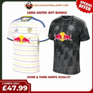 Leeds United 2026/27 Gift Bundle – Home & Third Fan-Version Men Football Shirts