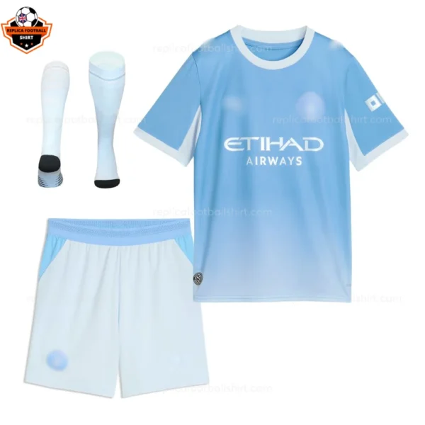 Manchester City Home Kid Replica Football Kit 2026/27