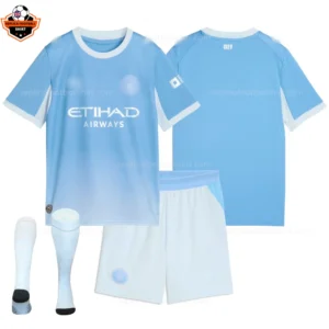 Manchester City Home Kid Replica Football Kit 2026/27