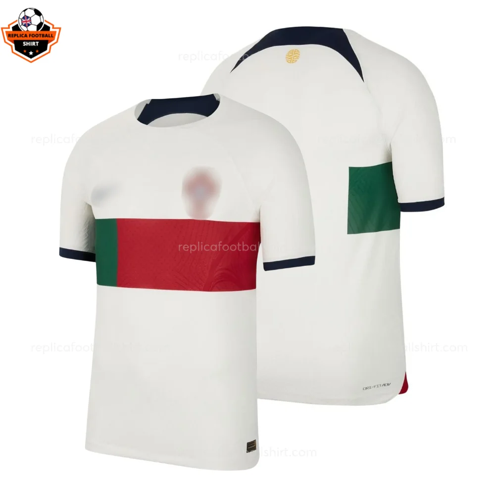 Retro Portugal Away Men Replica Football Shirt 2022