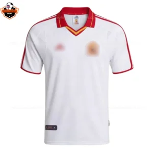 Retro Spain Away Men Replica Football Shirt 2000 - Front view