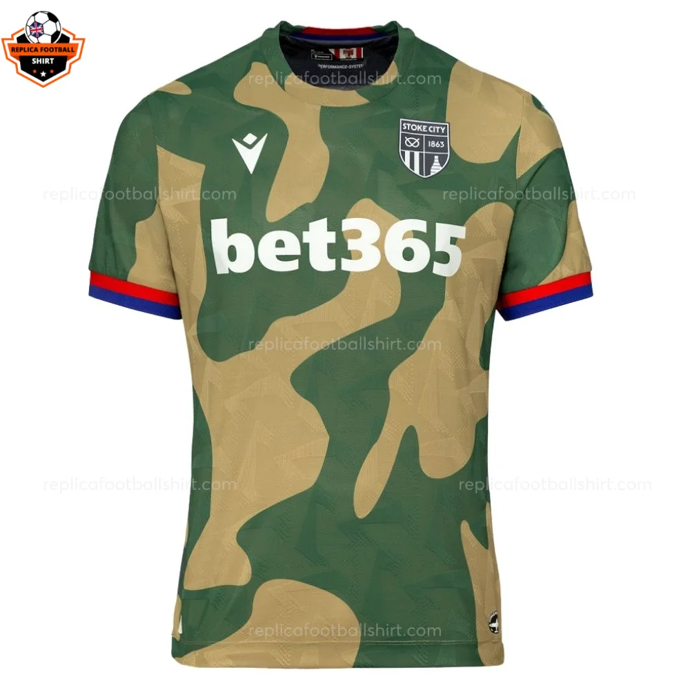 Stoke City Away Men Replica Football Shirt 2026/27 - Front view
