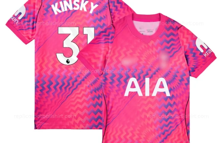 Tottenham Hotspur KINSKY 11 Pink Goalkeeper Men Replica Football Shirt 2026/27 - Over view