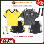 Leeds United 2026/27 Gift Bundle – Away and Third Fan-Version Kids Football Kits