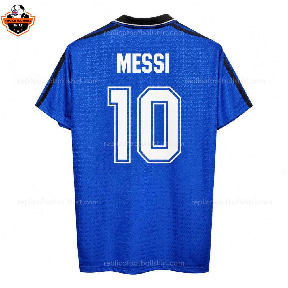 Retro Argentina MESSI 10 Away Replica Football Shirt 1994/95 - Back view