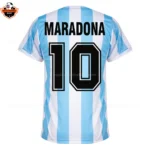Retro Argentina MARADONA 10 Home Replica Football Shirt 1986
