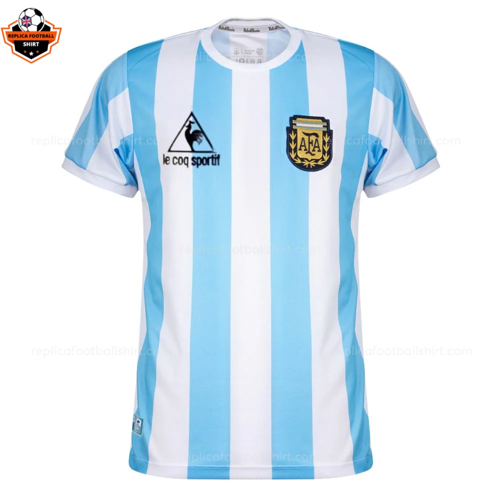 Retro Argentina MARADONA 10 Home Replica Football Shirt 1986 - front view