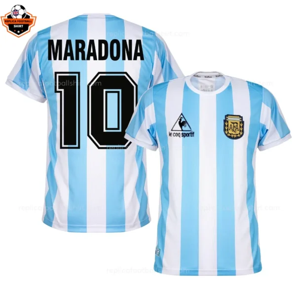 Retro Argentina MARADONA 10 Home Replica Football Shirt 1986
