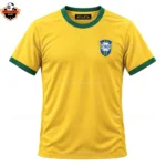 Retro Brazil Home Men Replica Football Shirt 1970 PELÉ 10