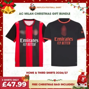AC Milan 2026/27 Gift Bundle - Home & Third Fan-Version Men Football Shirts