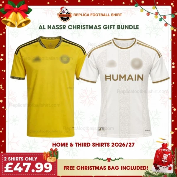 Al Nassr 2026/27 Gift Bundle - Home & Third Fan-Version Men Football Shirts