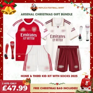 arsenal-2025-26-gift-bundle-home-and-third-fan-version-kids-football-kits-with-socks-xmas