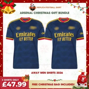 Arsenal 2026/27 Gift Bundle - 2 Away Fan-Version Men Football Shirts