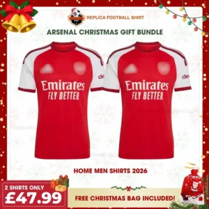 Arsenal 2026/27 Gift Bundle - 2 Home Fan-Version Men Football Shirts