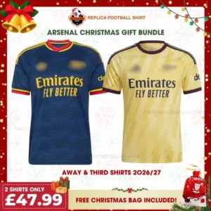 Arsenal 2026/27 Gift Bundle - Away & Third Fan-Version Men Football Shirts