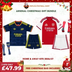 Arsenal 2026/27 Gift Bundle - Home and Away Fan-Version Kids Football Kits