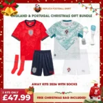 England and Portugal World Cup 2026 Gift Bundle - Away Fan-Version Kids Football Kits