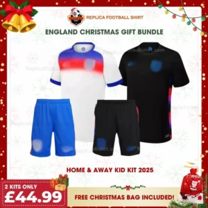 England Gift Bundle – Home and Away Fan-Version Kids Football Kits
