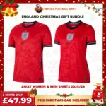 England World Cup 2026 Away Men & Women Replica Football Shirt Gift Bundle
