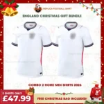 England World Cup 2026 Gift Bundle - 2 Home Fan-Version Men Football Shirts