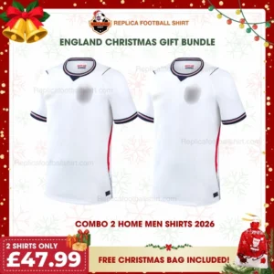 England World Cup 2026 Gift Bundle - 2 Home Fan-Version Men Football Shirts