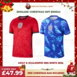 England World Cup 2026 Gift Bundle - Away and Goalkeeper Fan-Version Men Football Shirts