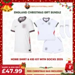 England World Cup 2026 Gift Bundle - Home Dad Shirt and Son Kits Fan-Version