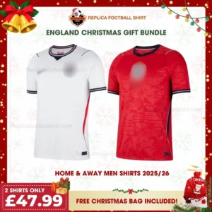 England World Cup 2026 Home & Away Men Replica Football Shirt Gift Bundle