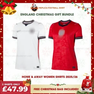 England World Cup 2026 Home & Away Women Replica Football Shirt Gift Bundle